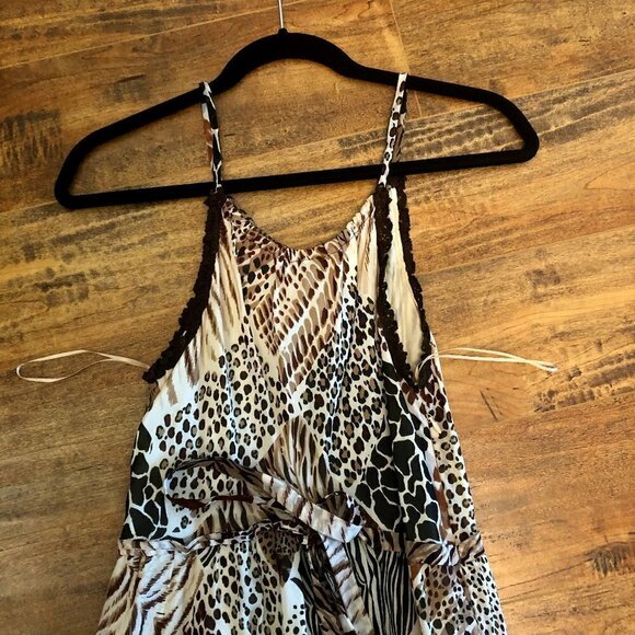 𝅺moschino Cheap and Chic Leopard Print Silk Dress - Picture 10 of 13